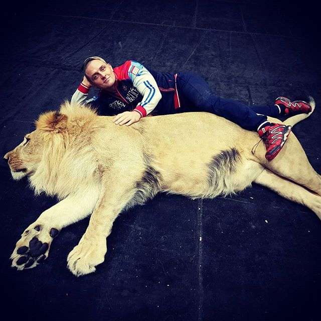 «Как страшно!»: Аскольда Запашного поцарапал разыгравшийся во время дрессировки лев 